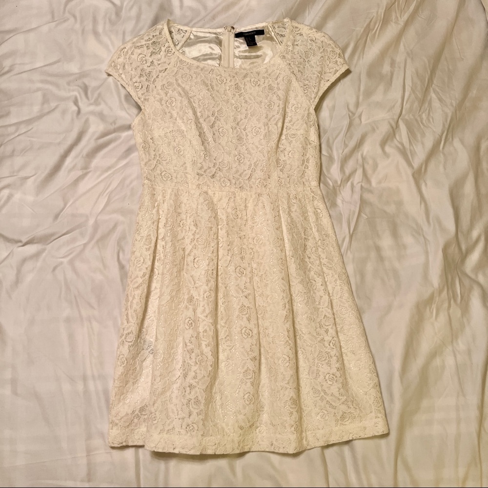 Lace Off White Dress